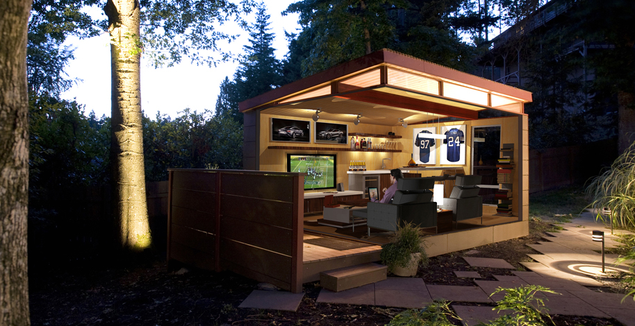  every guy (and gal) needs a “man cave” | The original Modern-Shed
