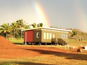 Some Modern-Shed clients choose multiple colors for their sheds -- and this rainbow is a nice bonus!